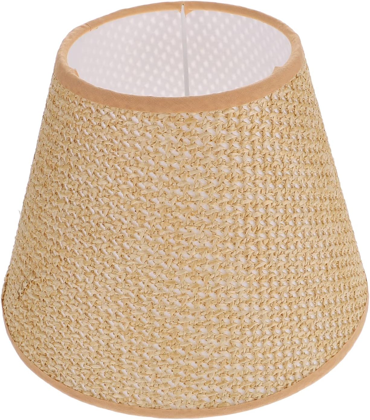 USHOBE Woven Lampshade Woven Lamp Shade Black Table Decor Japandi Decor