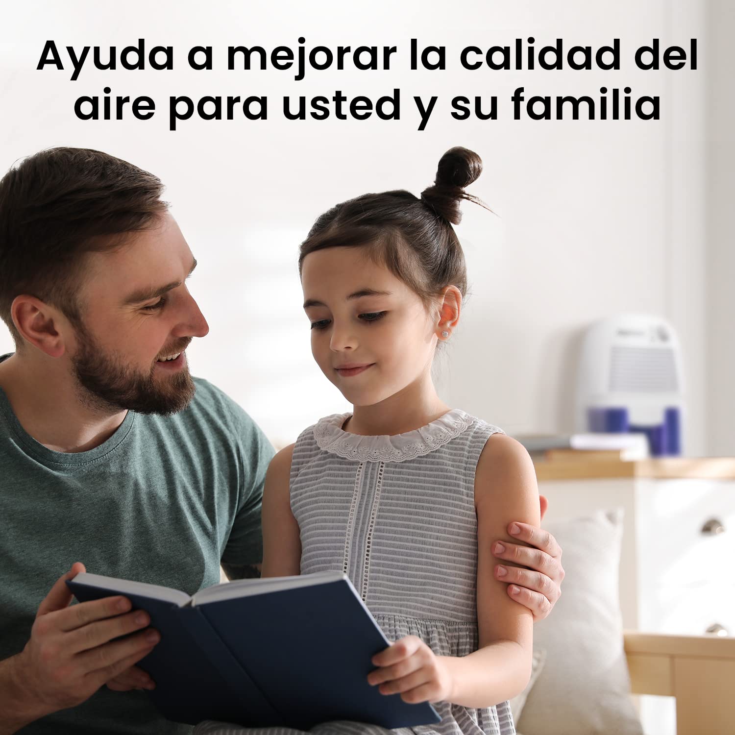 Pro Breeze Mini Deshumidificador 500ml Eléctrico con Tecnología Peltier, Silencioso, Apagado automático, Portátil con Depósito Extraíble. Absorbe la Humedad de Habitaciones y Baños Pequeños