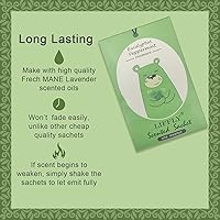 Vista 2 de 14 bolsitas perfumadas de eucalipto y menta para cajones y armarios, caja de regalo de larga duración