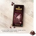 Fabelle Intense Dark - Chocolate, Large Luxury Dark Chocolate Bar with 84% Intense Dark Choco Mousse,130g gallery image