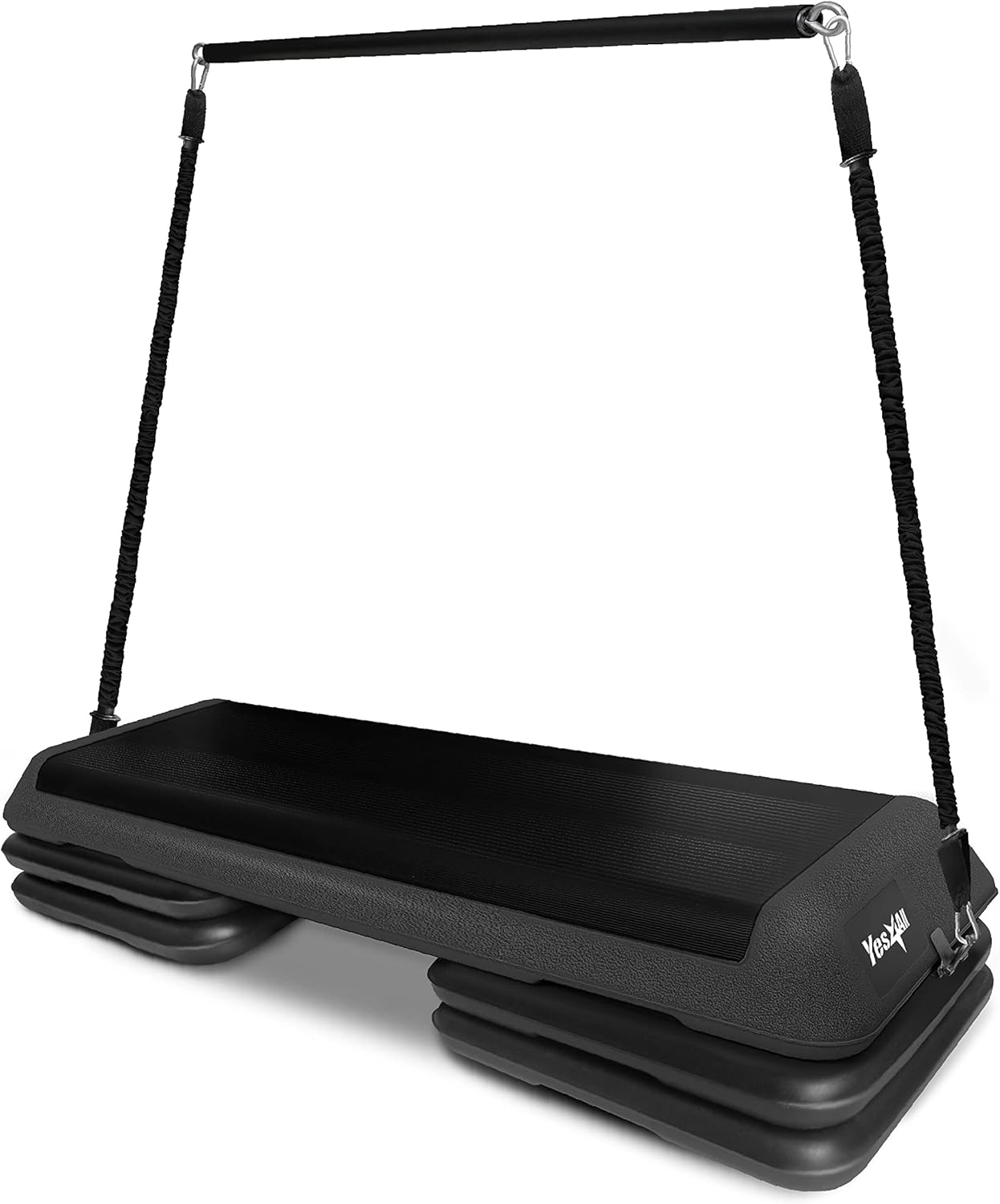 Yes4All Multi-Functional Aerobic Step Platform Adapter/Versatile Stepper Platform With Pilate Bar And Resistance Band