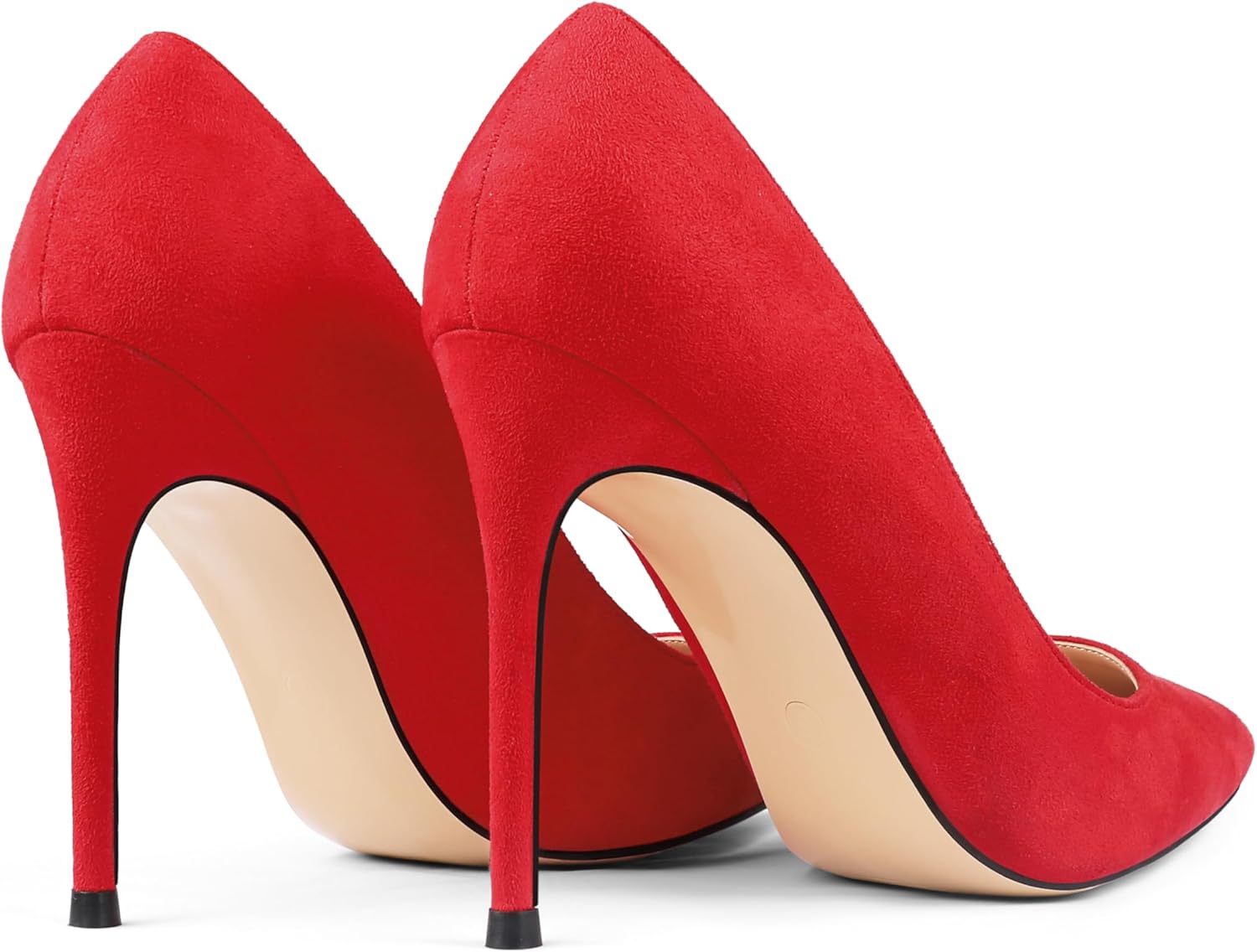 COLETER Women's 4 Inch Pumps Pointy Toe Wedding Dress Shoes Slip on Stiletto Pumps - Image 6