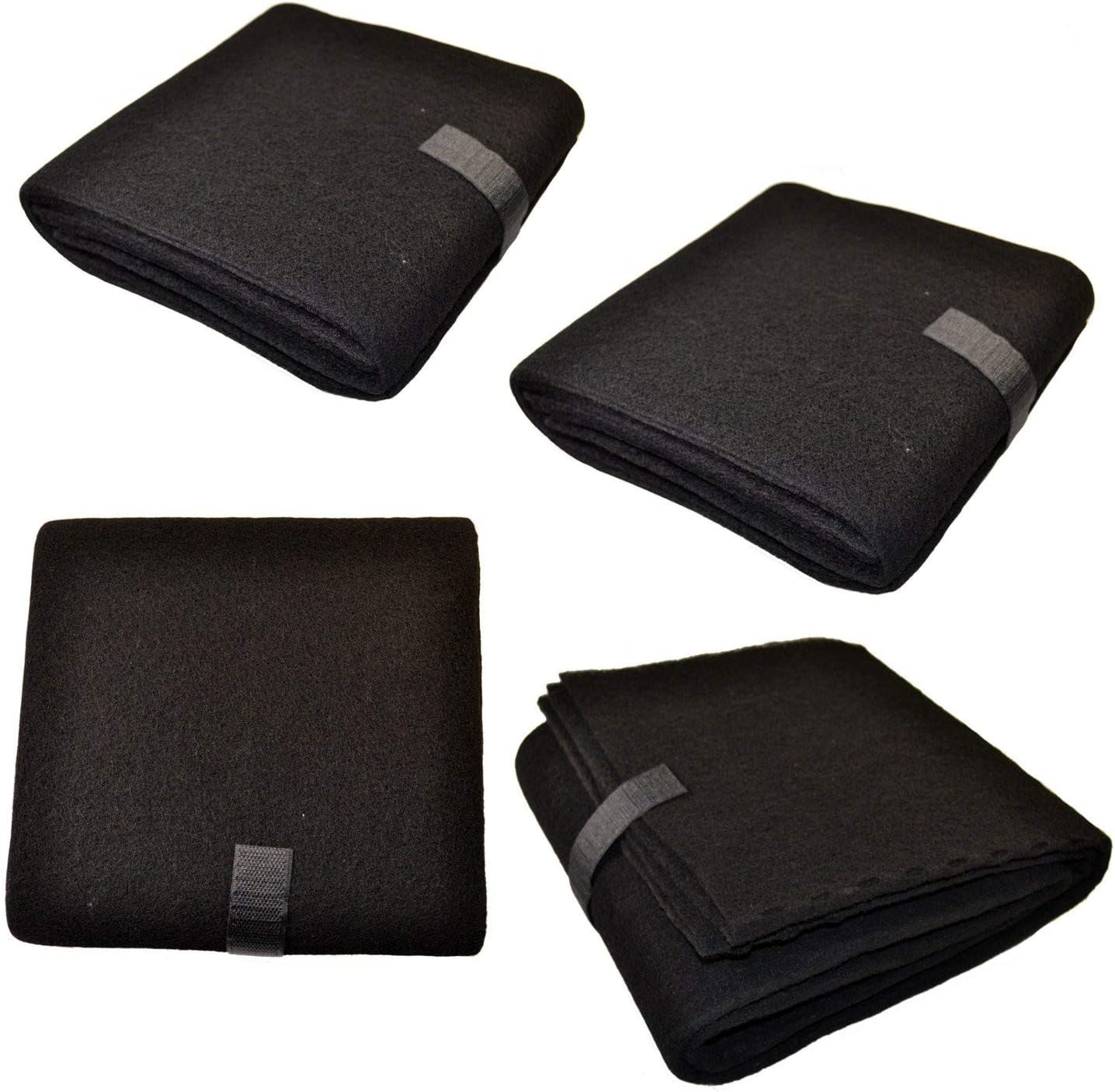 HQRP 4pack Universal OdorReducing Carbon PreFilter