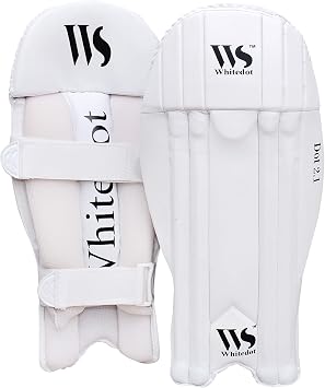 Whitedot Dot 2.1 PU Cricket Wicket Keeping Pad, Mens, White