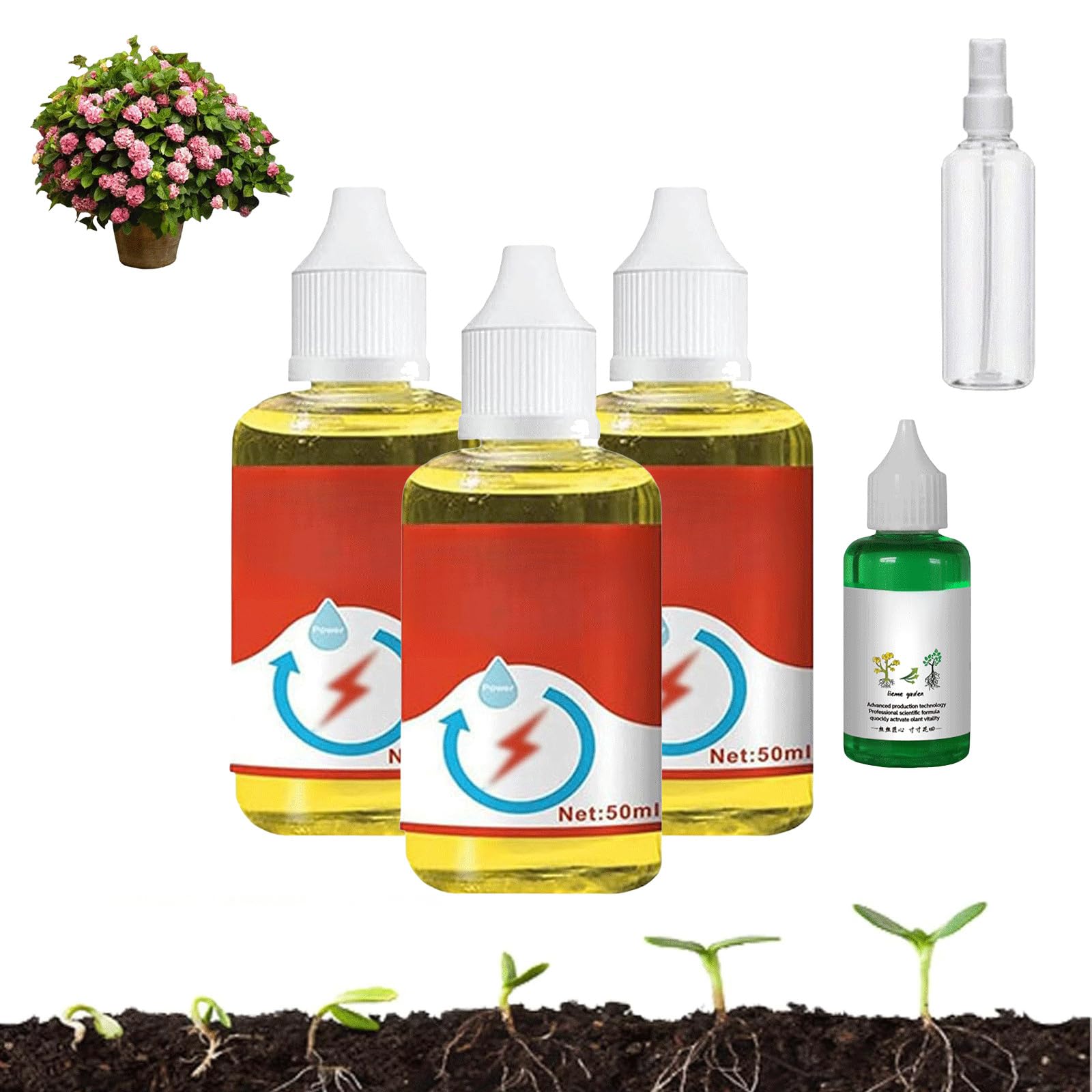 Limetown Phytovitamin Solution,Limetown Plant and Flower Activation Liquid Solution,Limetown Plant Fertilizer,Faster Plant Vitality Elixir Growth Enhancer for Seedlings and Cuttings (3pcs)