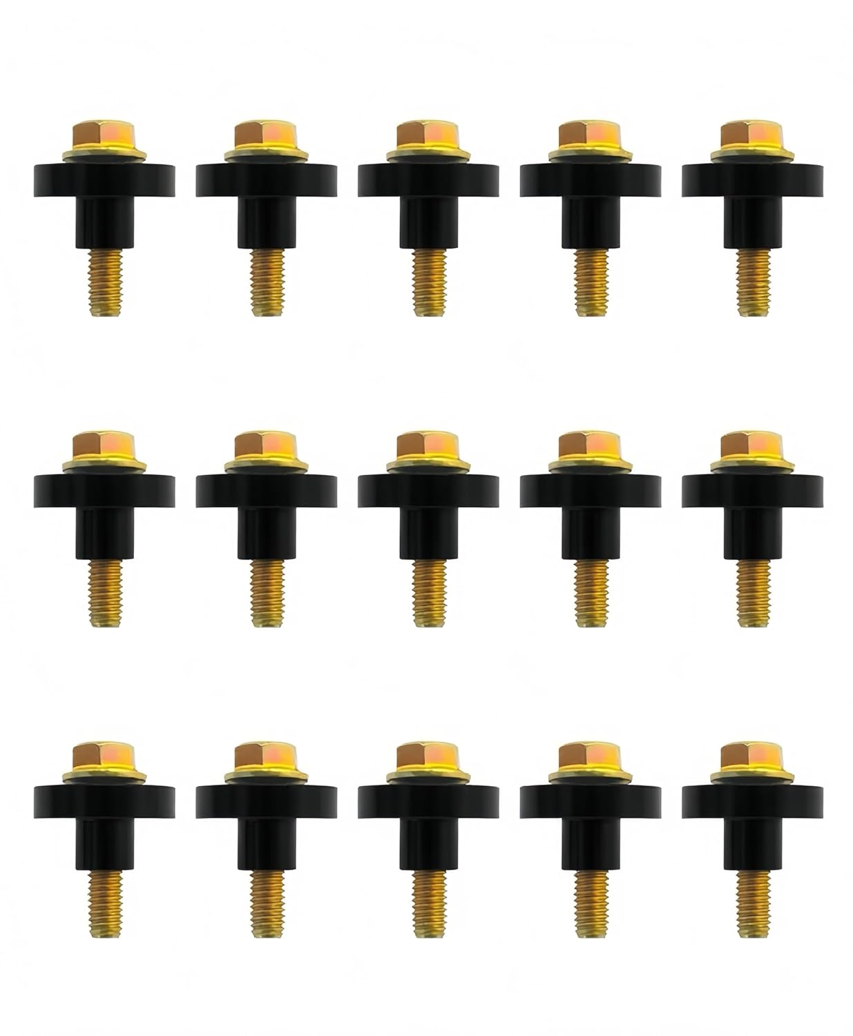 4.0L Valve Cover Torque Limiter Sleeves and Bolts Fits for Jeep Wrangler TJ Cherokee XJ Grand Cherokee ZJ WJ (Yellow zinc),Replace 53020598AB