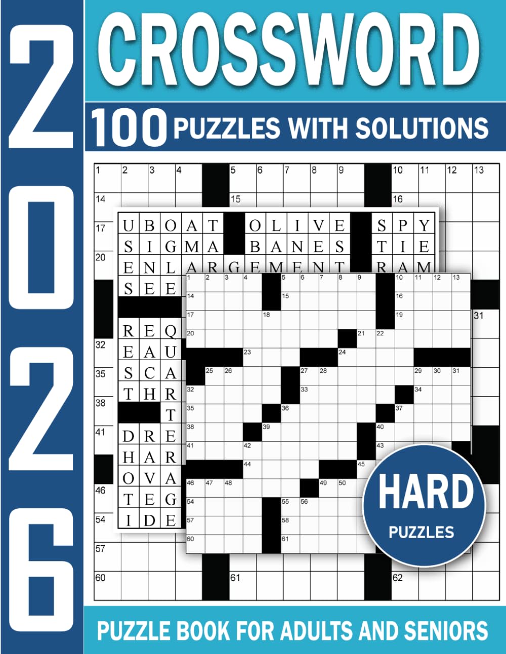 Hard Mastermind Crossword puzzle book 2026: A Hard Crossword Puzzle Collection That Focuses on Skill Development, Mental Endurance, and Word Mastery Rather Than Easy Wins