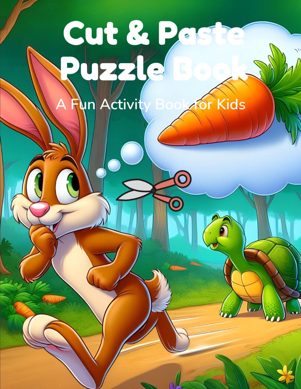Cut & Paste Puzzle Book: A Fun Activity Book for Kids