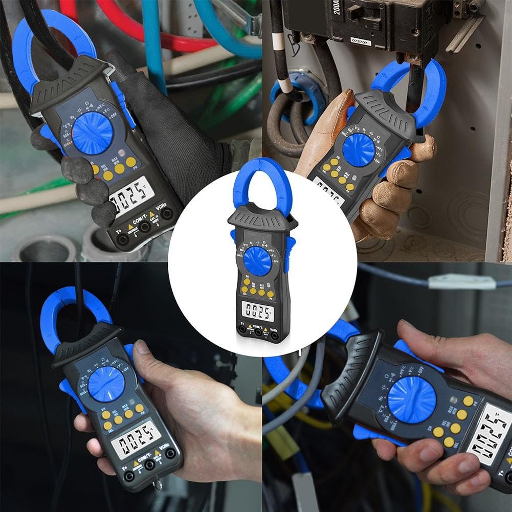 Digital Strommessgerät 38mm Backe Metall Kunststoff(blue)