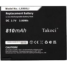 Replacement Battery Compatible with HUB, Hub Systems, Ultralite,fits Part No LX600LI, 3.7V 810mAh / 3.00Wh