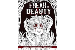 Freak of Beauty: Spooky Coloring Creation for Adults