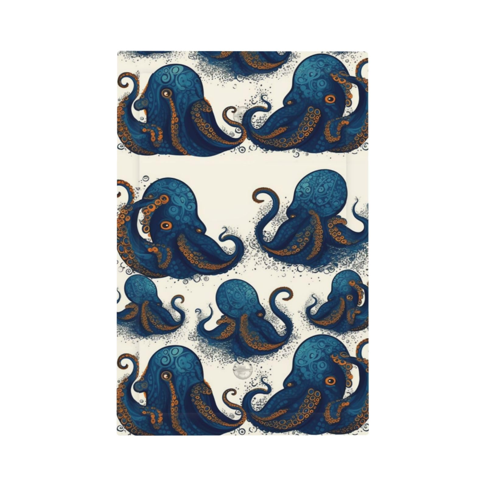 1-Gang Decorator Wall Plate Tentacles octopus Light Switch Cover Single Gang Receptacle Outlet Wall Plate Mid Size 5" x 3" Wallplate Unbreakable Polycarbonate Outlet Faceplates Covers