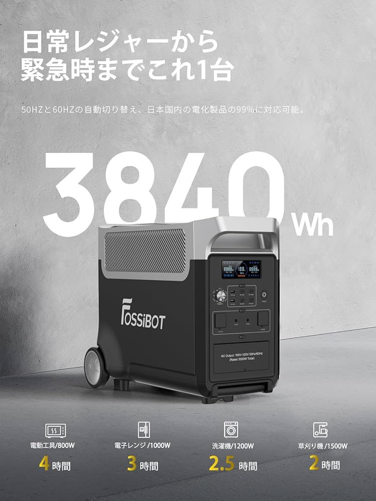 新品 FOSSiBOT F3600 Pro ポータブル電源 Amazon.com : FOSSiBOT F3600 Pro Portable Power Station