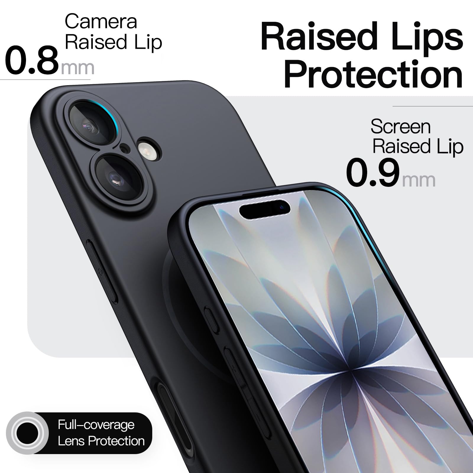 JETech Magnetyczny Szczupły Etui dla iPhone 17, Czarny | Kompatybilny z MagSafe, Ochrona Obiektywu Aparatu, Ultracienkie Matowe Wykończenie, Lekka Konstrukcja