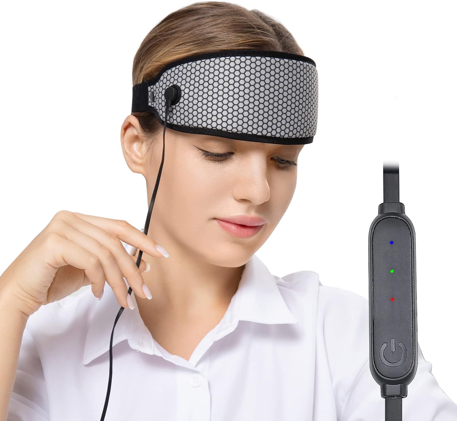 CNFNglt Headache Migraine Relief Head Wrap, Electric Heated Head Band