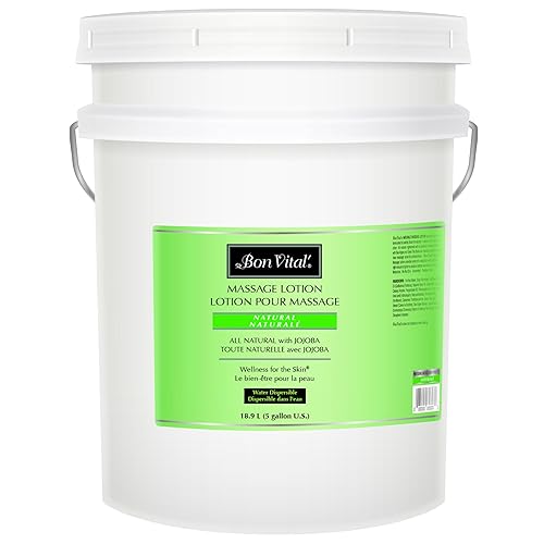 Bon Vital Loción de masaje hecha con 100 % puro aceite fraccionado, loción de masaje ligera, proporciona un masaje más relajante, con hidratación