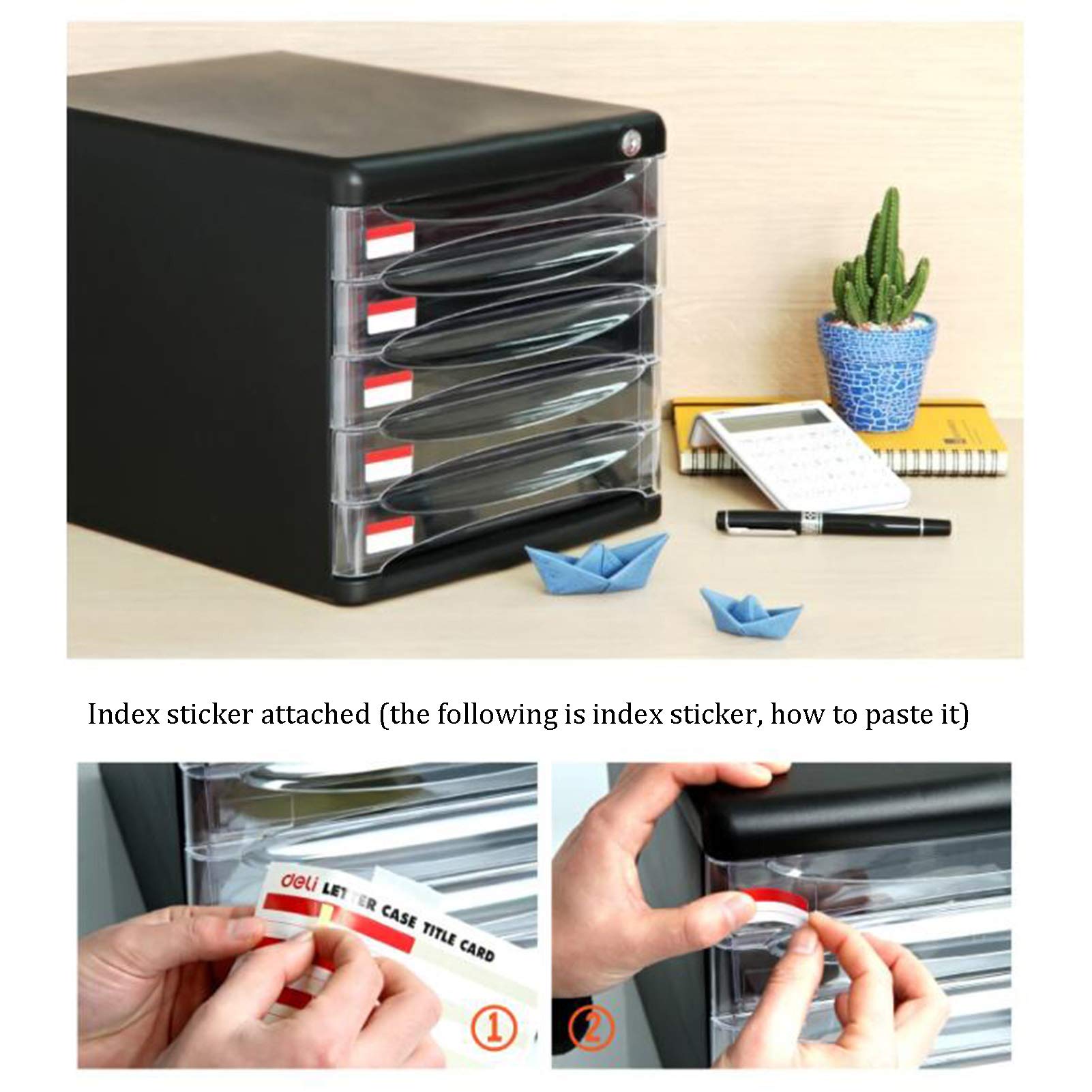 Desktop Filing Cabinet With Lock VEVOR File Wall Rack, One-Piece 6 ...