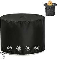 Vista 21 de Cubierta para hoguera, cubierta para hoguera de 20 pulgadas, cubiertas impermeables para exteriores con asas y cordón de ajuste, 20 x 15 pulgadas