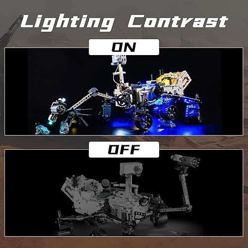 Miniatura 3 de Kit de luces LED para Lego Technic NASA Mars Rover Perseverance 42158  Juego de luces compatibles con Lego 42158  Versión clásica (kit de luces sin
