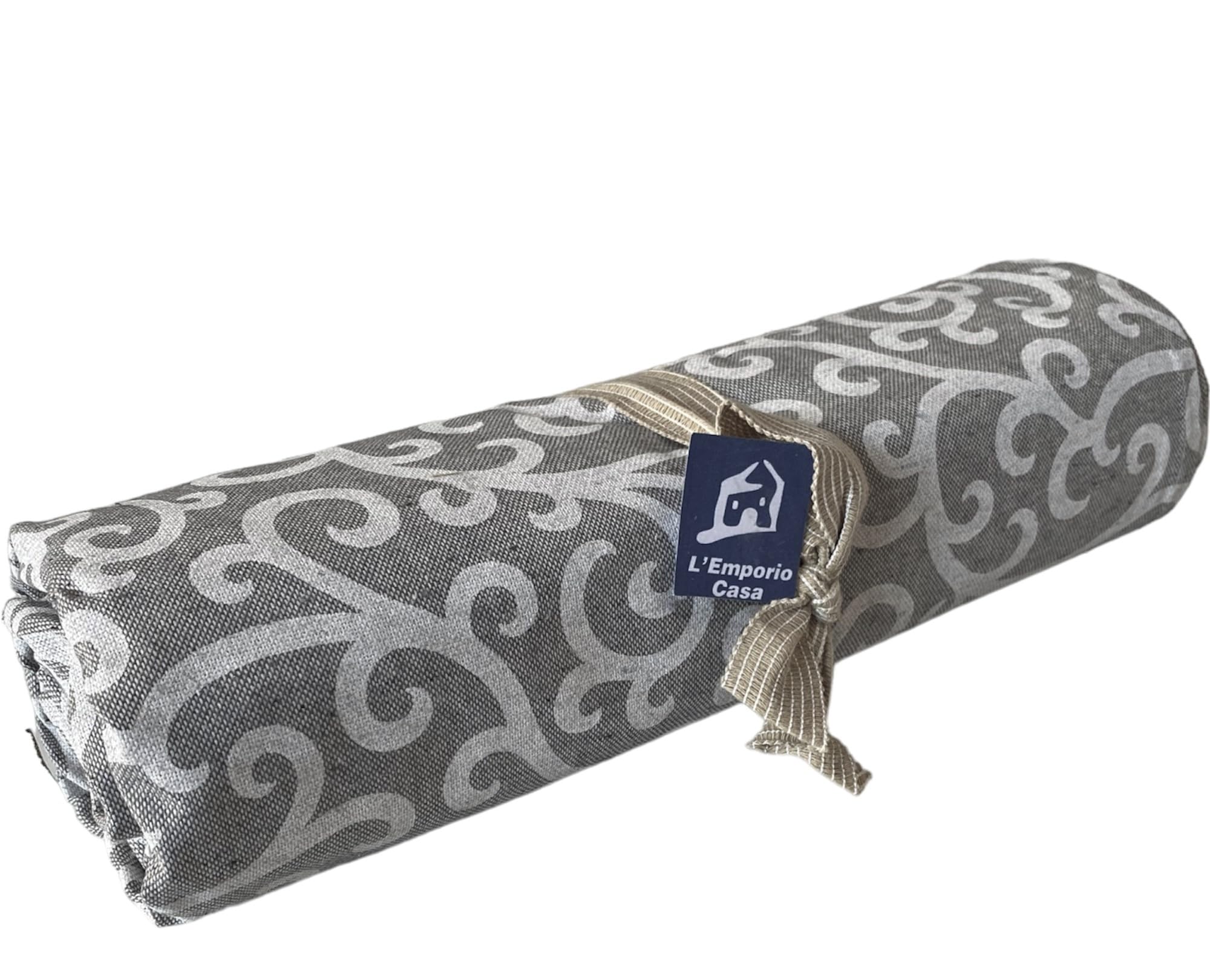 L'Emporio Casa Telo Arredo Copridivano Ricciolo Tela Robusta Grossa in Cotone di Panama Misure Maxi 160X280-260x280-360x280 Lenzuolo Copritutto Made Italy (160x280, Grigio)