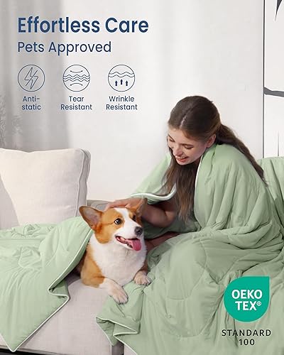 Miniatura 64 de Edredón refrescante tamaño Queen, manta transpirable para personas que duermen con calor y sudores nocturnos, Q-Max> 0.46 Tech, ropa de cama ligera