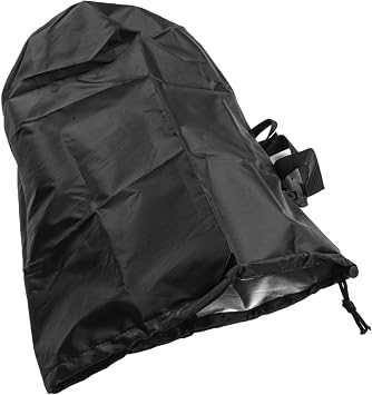 420D Oxford Swimming Pool Filter Pump Cover 22X35cm, Waterproof Outdoor Dust Protector For Garden Yard Equipment, Black Protective Case Easy Clean Maintenance