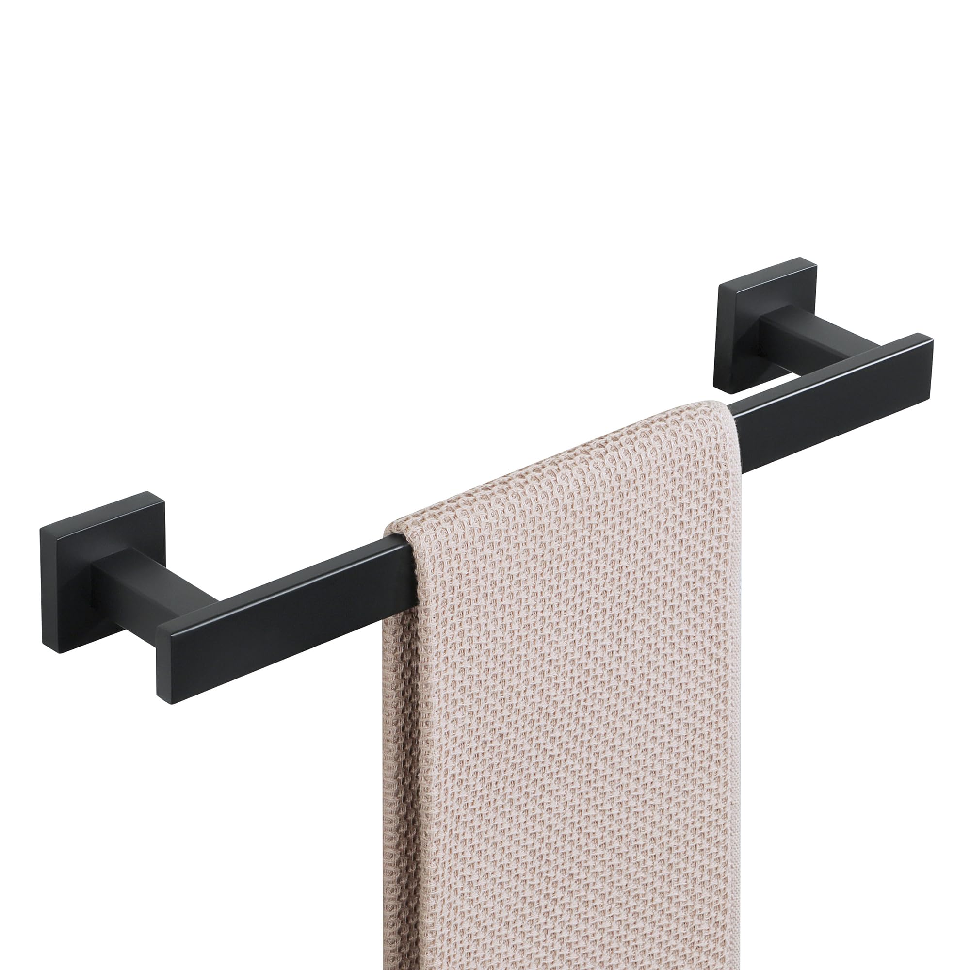 Mooche Towel Rail Black Wall Mounted, Bathroom Towel Holder, SUS304 Stainless Steel Towel Bar 40CM Towel Holders for Bathrooms, Kitchens, Toilets, and Living Rooms — image 1