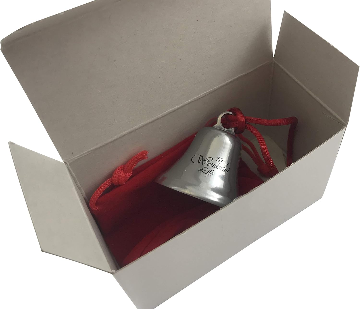 It's A Wonderful Life Christmas Ornament Bell on Ribbon Gift Boxed Movie Souvenir Steel Metal Keepsake Decoration Made in The USA - Image 8