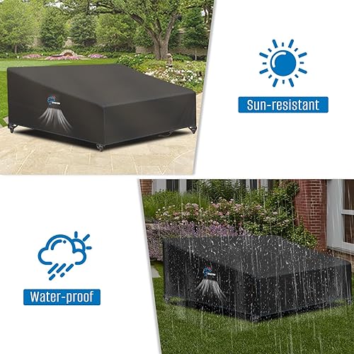 Miniatura 19 de SIRUITON Funda para sofá de 2 asientos, sofá biplaza, 51 pulgadas de ancho x 27 pulgadas de profundidad x 35 pulgadas de alto, funda impermeable