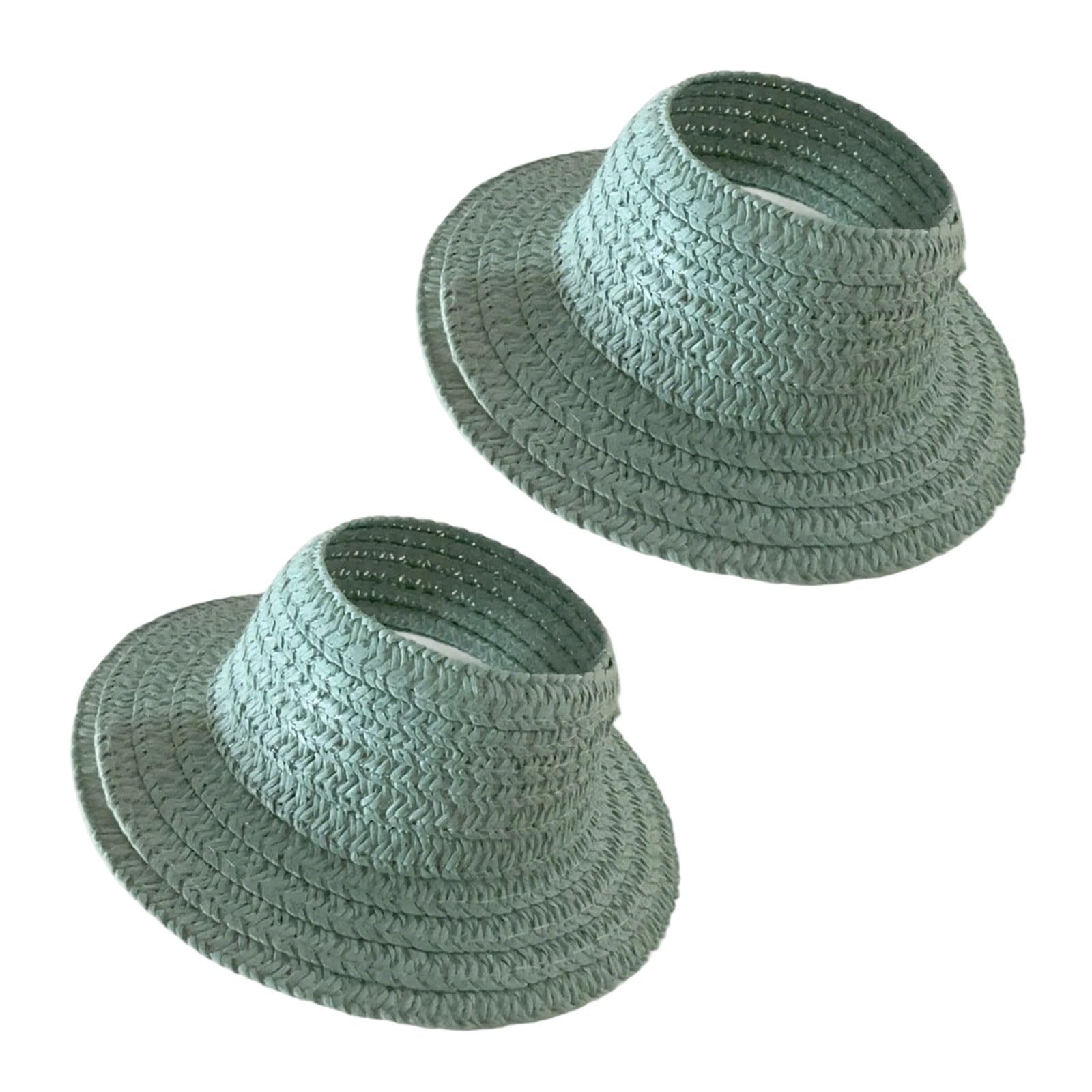 HZBB Hat for Dolls Empty Top Straw Miniature Straw Doll Dress Decorative Accessory Doll Display Accessories