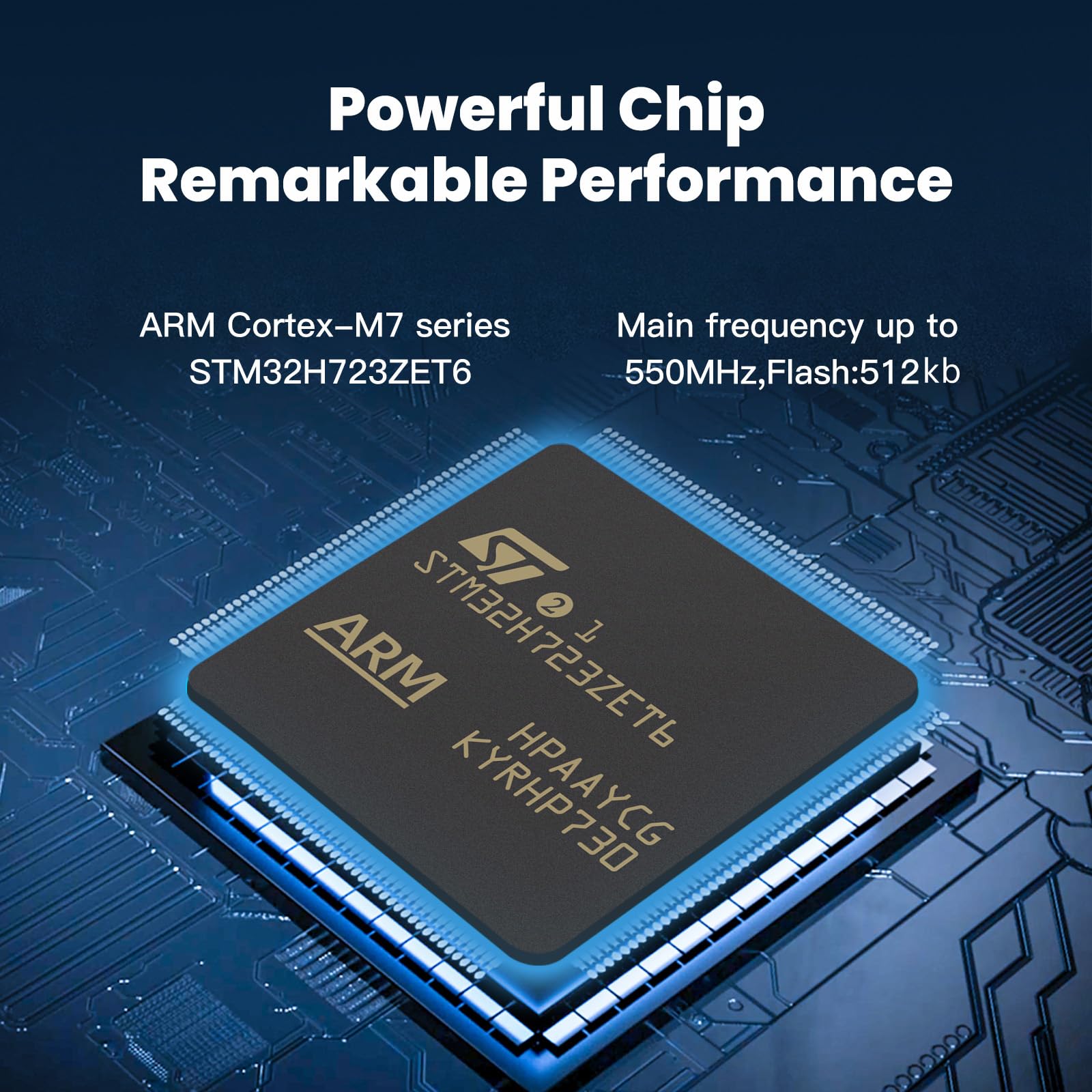 BIGTREETECH Octopus Pro V1.1 H723 32-Bit-Steuerplatine, 550 MHz, unterstützt 8-Achsen-Schrittmotortreiber, TMC2209 Klipper/Marlin High-Speed/Spannungsdruck, unterstützt Raspberry Pi Octprint