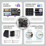 Keepo Pegboard Combination Kit, Pegboards and Accessories Modular Hanging for Gaming Setup, Gaming Station Peg Board, Gaming Organizer, Wall Game Controller Holder, Headset Stand (Black, 22″×22″) - 6