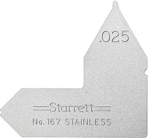 Starrett 167–025 individuels Rayon calibre .025 "calibre à rayon