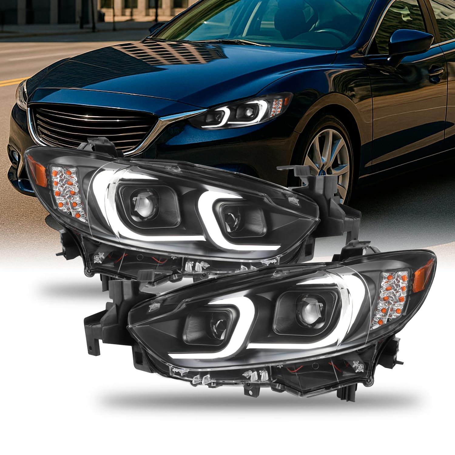 Amazon | AKKON - 2014 2015 2016 2017 マツダ 6 C型 LED DRL ライト