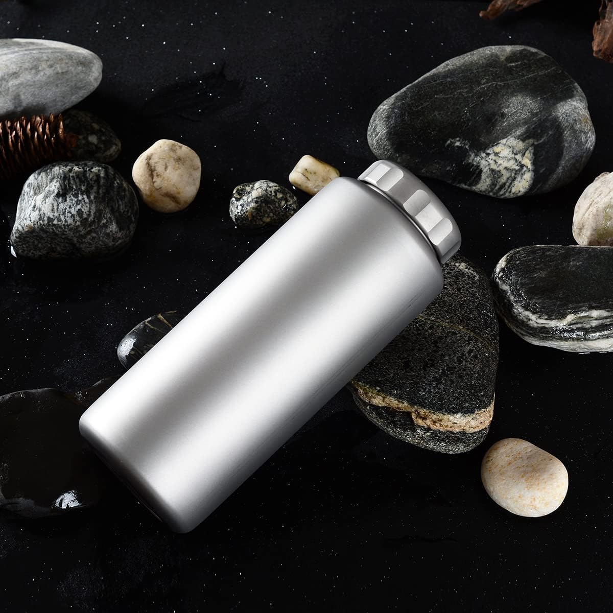 Bouteille d'eau de 1050 ml – Convient pour le camping en plein air, la randonnée, la randonnée et le sport, bouteille d'eau réutilisable avec housse isolante