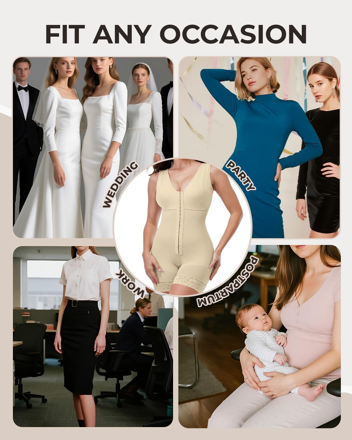 Tank Bodysuit for Women Tummy Tucker Shapewear Butt Lifter Body Shaper Compression Bodysuit - Image 7