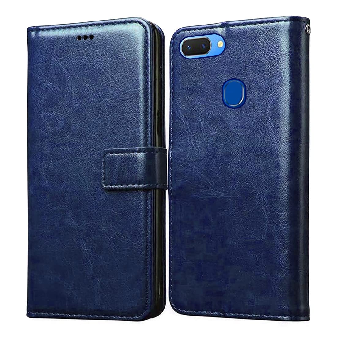 Casotec Flip Cover for Realme 2 | Premium Leather Finish | Inbuilt Pockets & Stand | Flip Case for Realme 2 (Blue) (B09PYXTR8Z) Amazon Price History, Amazon Price Tracker
