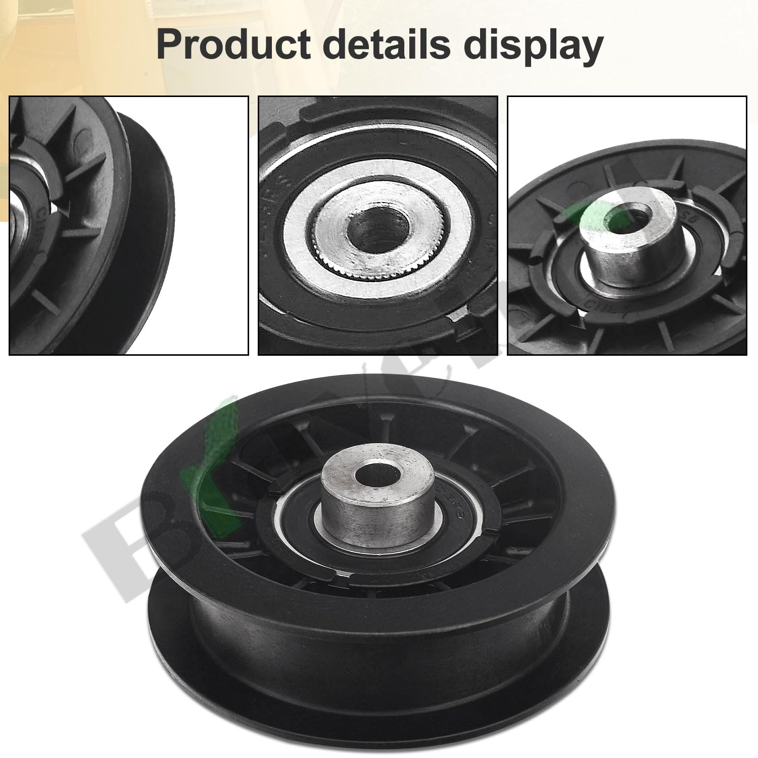 AM121967 AM121968 AM121970 Idler Pulley Kit & M126009 Mower Drive Belt (86"X0.5") for John-Deere S-abre S-cotts LT133 LT150 LT155 LT166 STX38 STX46 Replaces AM104666 AM104019 78-130