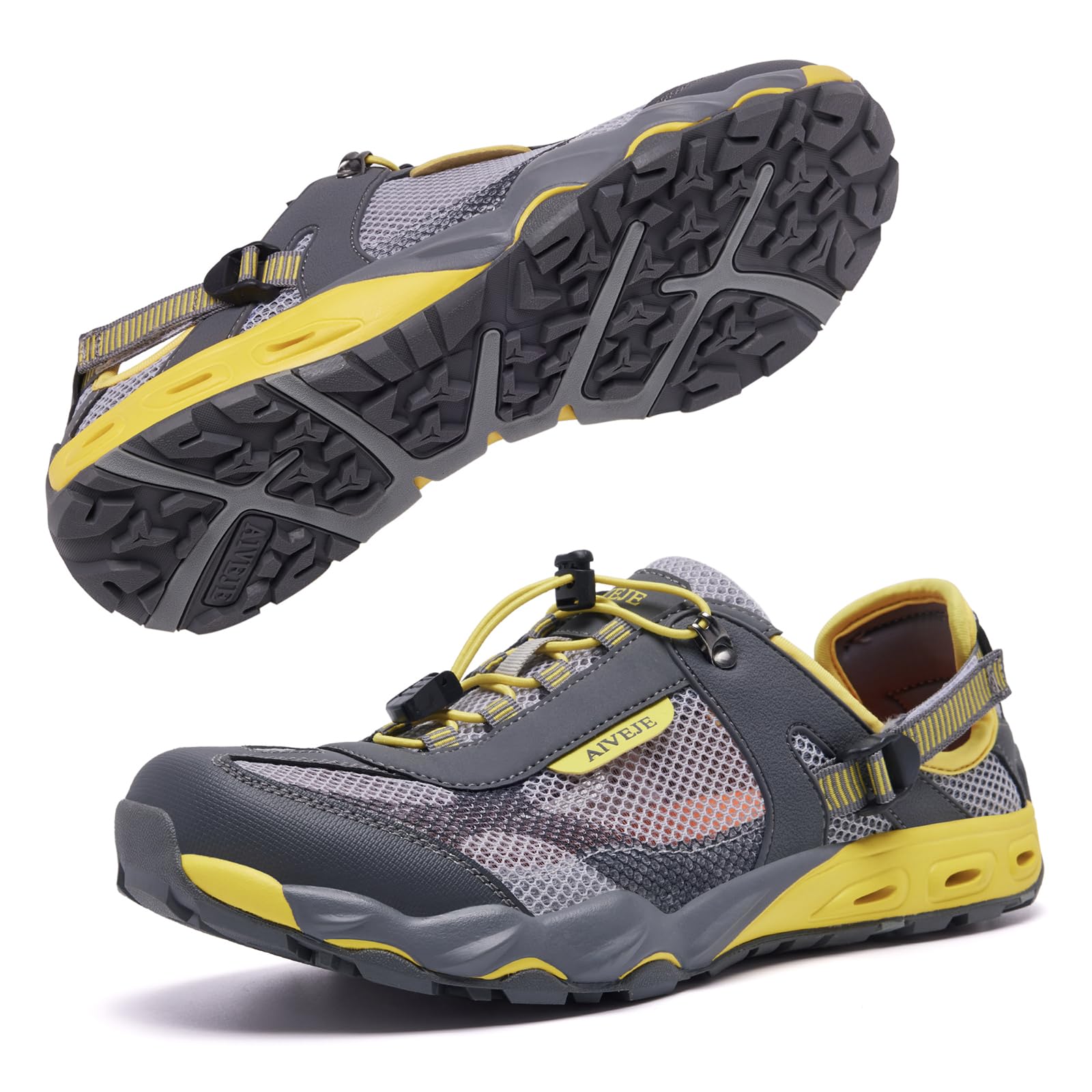 Zapatos de agua para hombre, antideslizantes, de secado rápido, para verano, al aire libre, senderismo, atletismo
