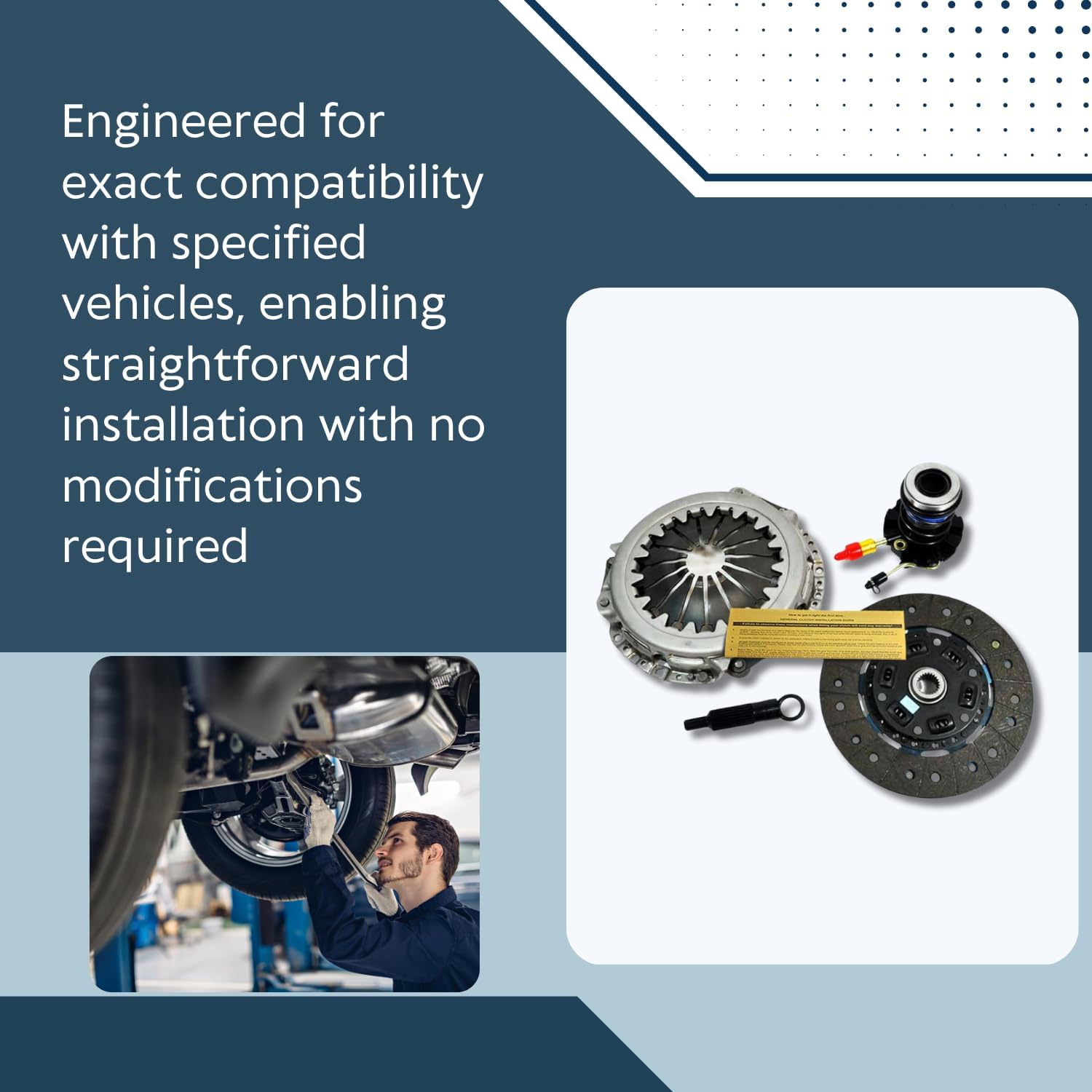 EFT HD Clutch Kit & Slave Cylinder Set for 1993-2000 Ford Explorer Ranger 4.0L OHV 6Cyl, 1994-2000 Mazda B4000, 1992-94 Mazda Navajo - Durable & Reliable Performance - Offers 12 Month Brand Warranty