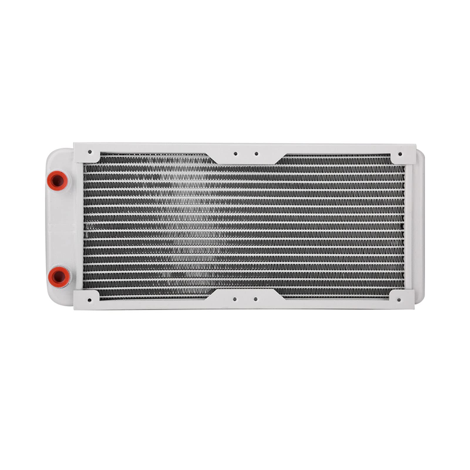 KIMISS Radiateur de Refroidissement par Eau en Aluminium - Dissipateur de Chaleur Blanc pour Ordinateur (240mm)