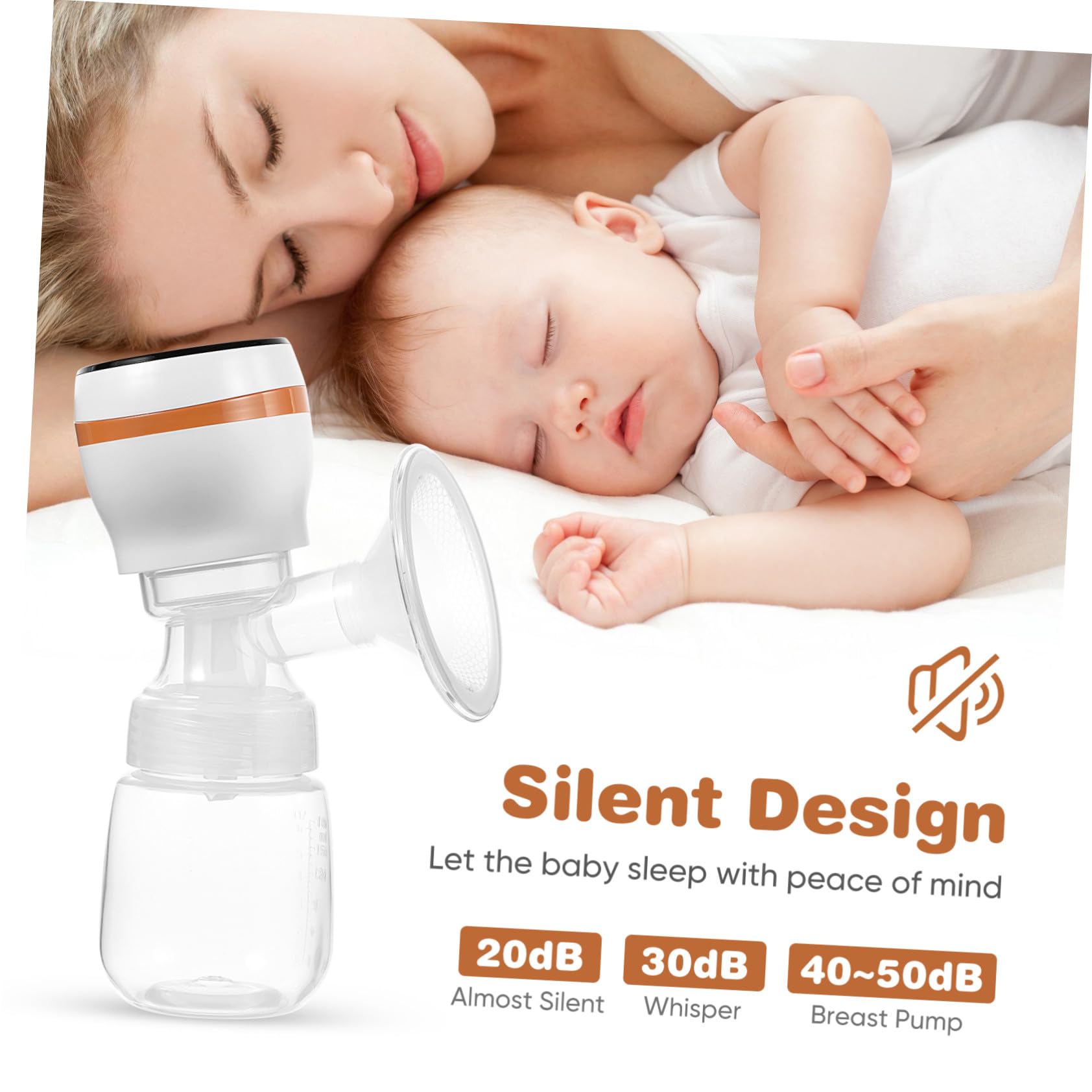 ERINGOGO Tiralatte Elettrico Portatile Indossabile Fili con LCD Modalità Regolabili Silenzioso Anti-riflusso Bottiglia PP e Cuscinetto in Silicone Comfort