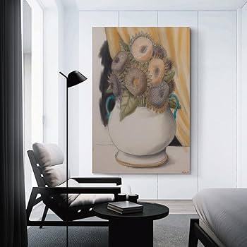 Amazon.co.jp: Poster Sunflowers フェルナンド・ボテロの作品 太った