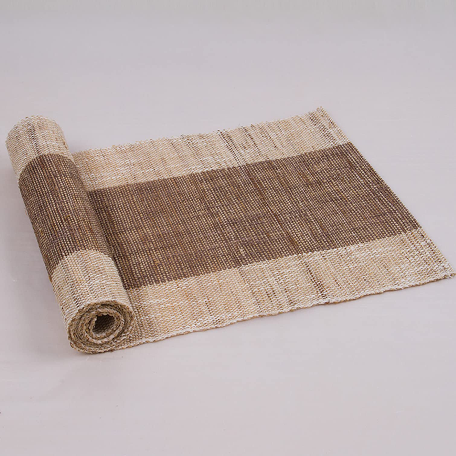 Sackleinen Tischläufer,Natural Jute Country Vintage Stoff Tischband,100% Ramie Kommode Abdeckung,für Familienfeiern,Hochzeitsfeier,Alltag,Feiertage,Hotel Tischdeko (35x300cm/14x118in)