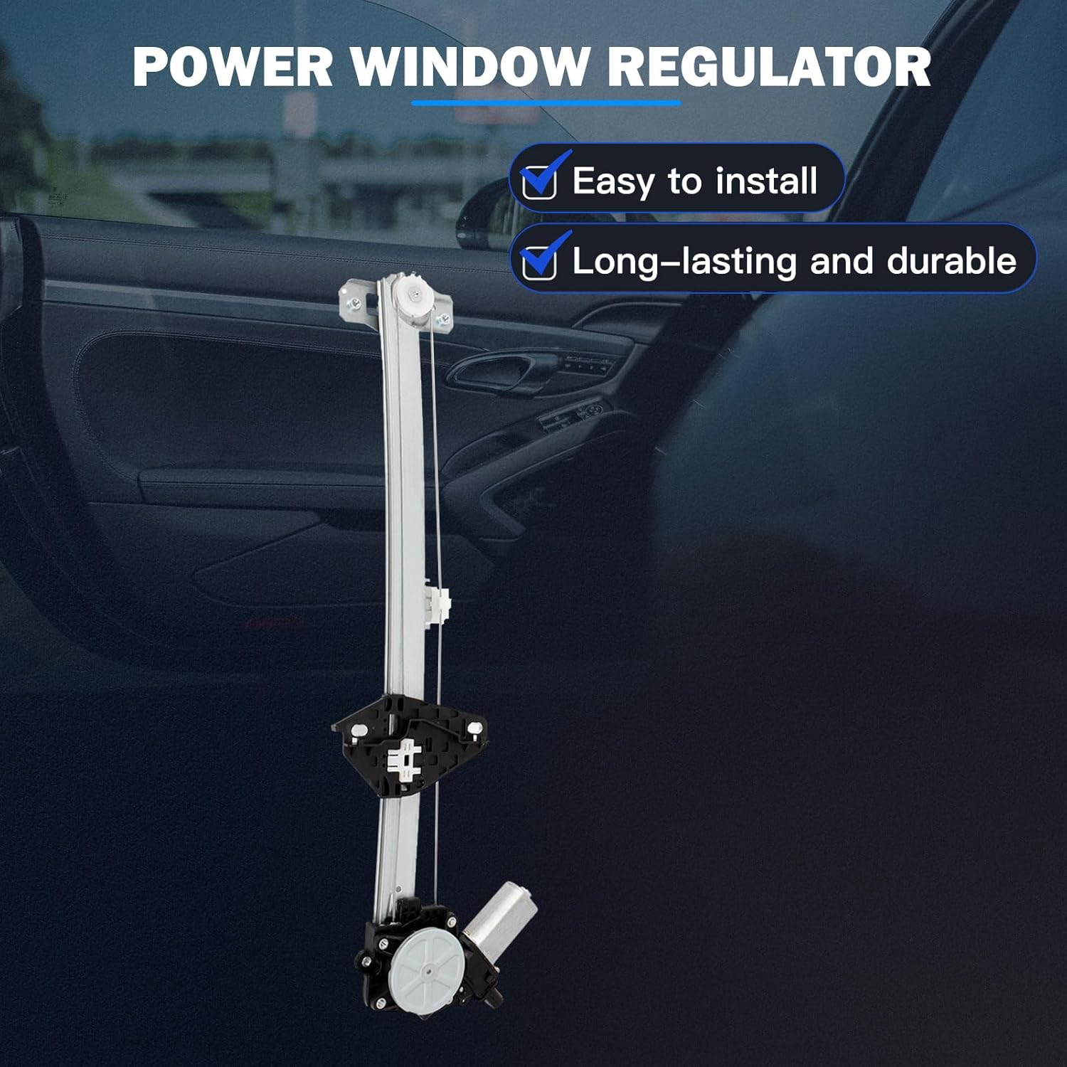 ECCPP Front Right Passenger Side Power Window Regulator with Motor Assembly Replacement fit for 2007-2011 For Honda CR-V Replace 72210SWAA01 748-161