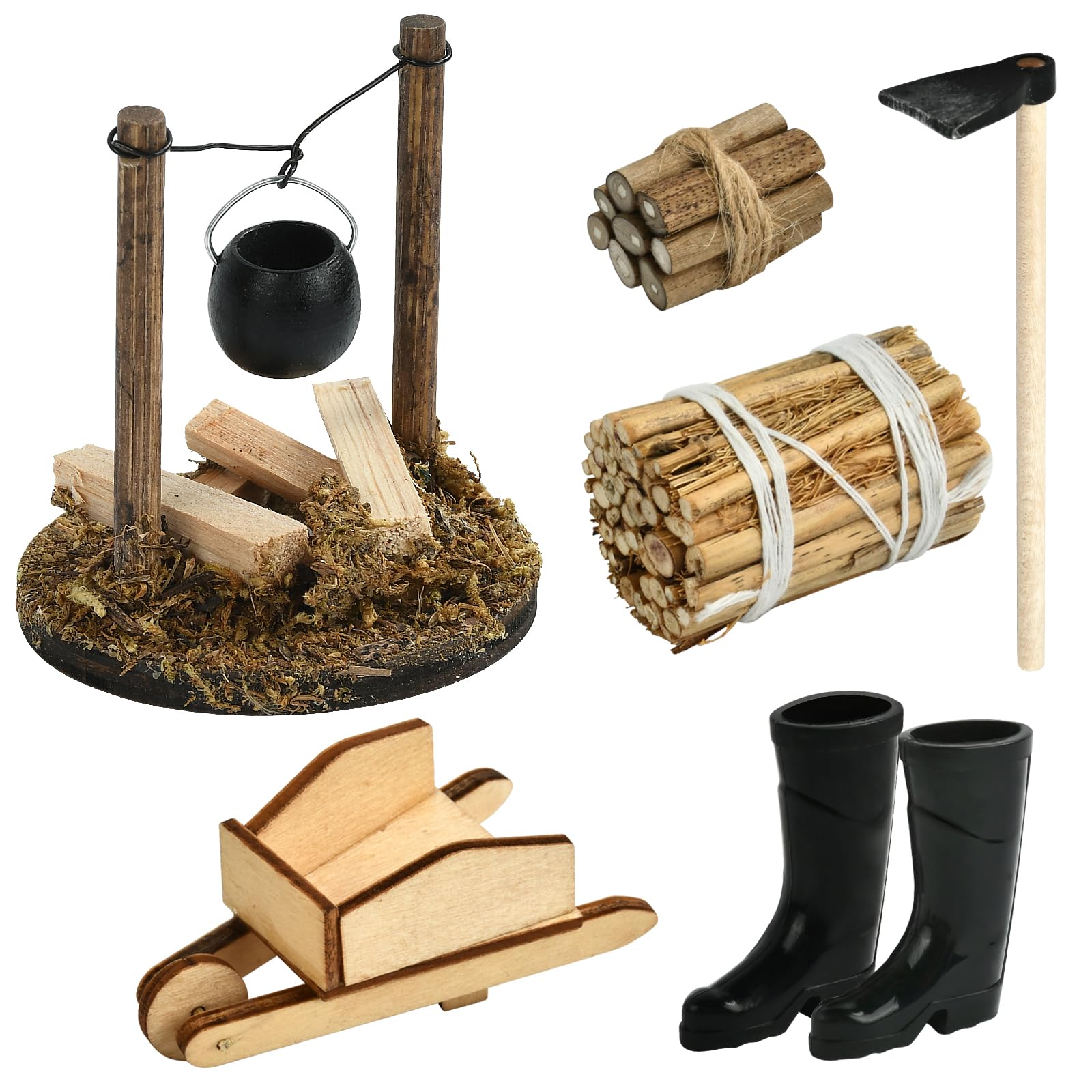 ERINGOGO 1set Miniatuur Kookgerei Voor Poppenhuis Realistische Potten