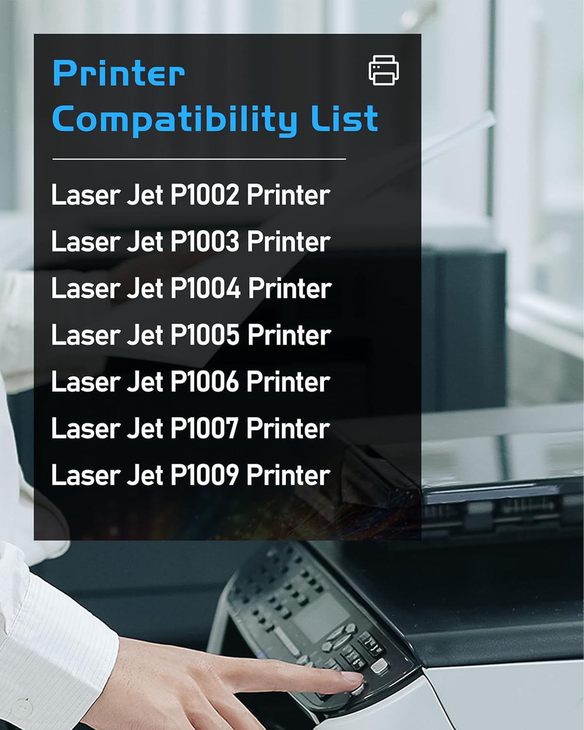 35A Black Toner Cartridge High Yield CB435A Replacement for HP 35A CB435A Toner Compatible with LaserJet P1005 P1006 P1009 P1002 P1003 P1004 Laser Printer Toner (Black 2 Black)