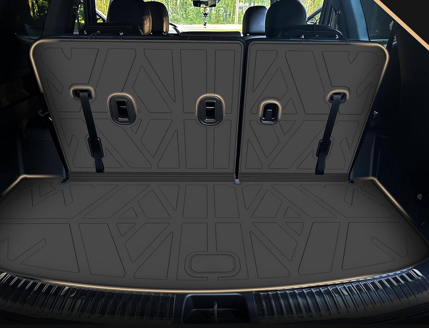 Floor Mats for Kia Telluride 2020-2025(7/8 Seat), All Weather Protection Custom Floor Mats Trunk Cargo and Car Windshield Cover Set for Kia Telluride Accessories,Car Floor Liners Set,5packs.