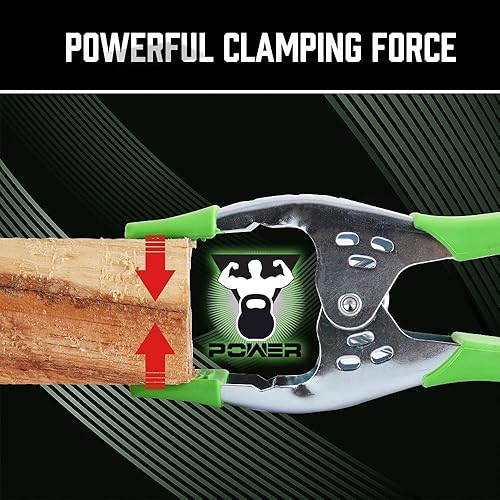 Miniatura 3 de SWANLAKE - 16 abrazaderas de resorte de 6 pulgadas, abrazaderas de resorte de metal de alta resistencia, apertura de mandíbula de 2.5 pulgadas (6