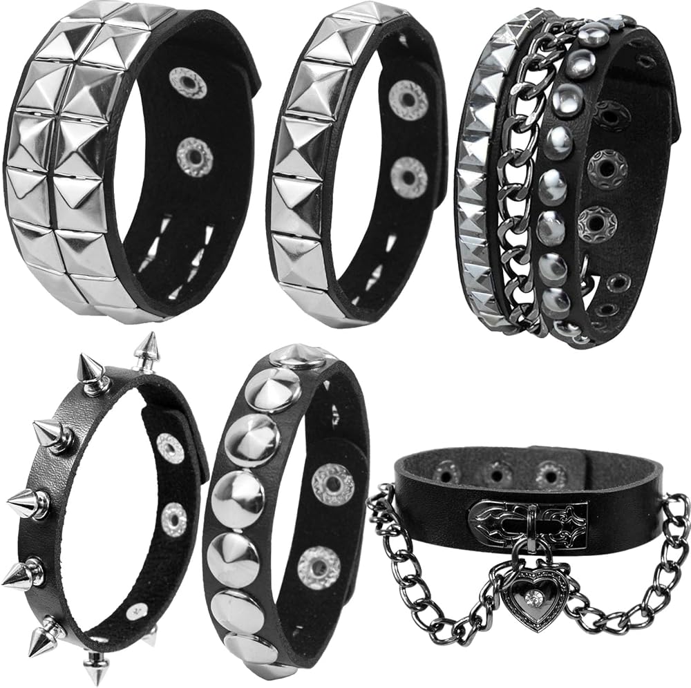 Metallic Leather Bracelet